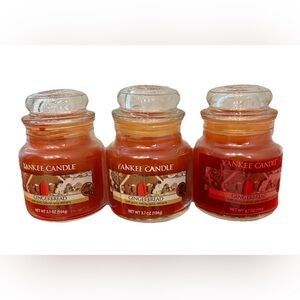 Yankee Candle Gingerbread‎ Small 3.7 Ounce Jar Candle Scented New Read